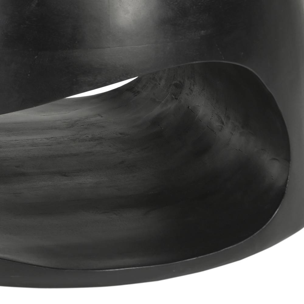 Beistelltisch Massivholz Mercana in modernem Design - Schwarz