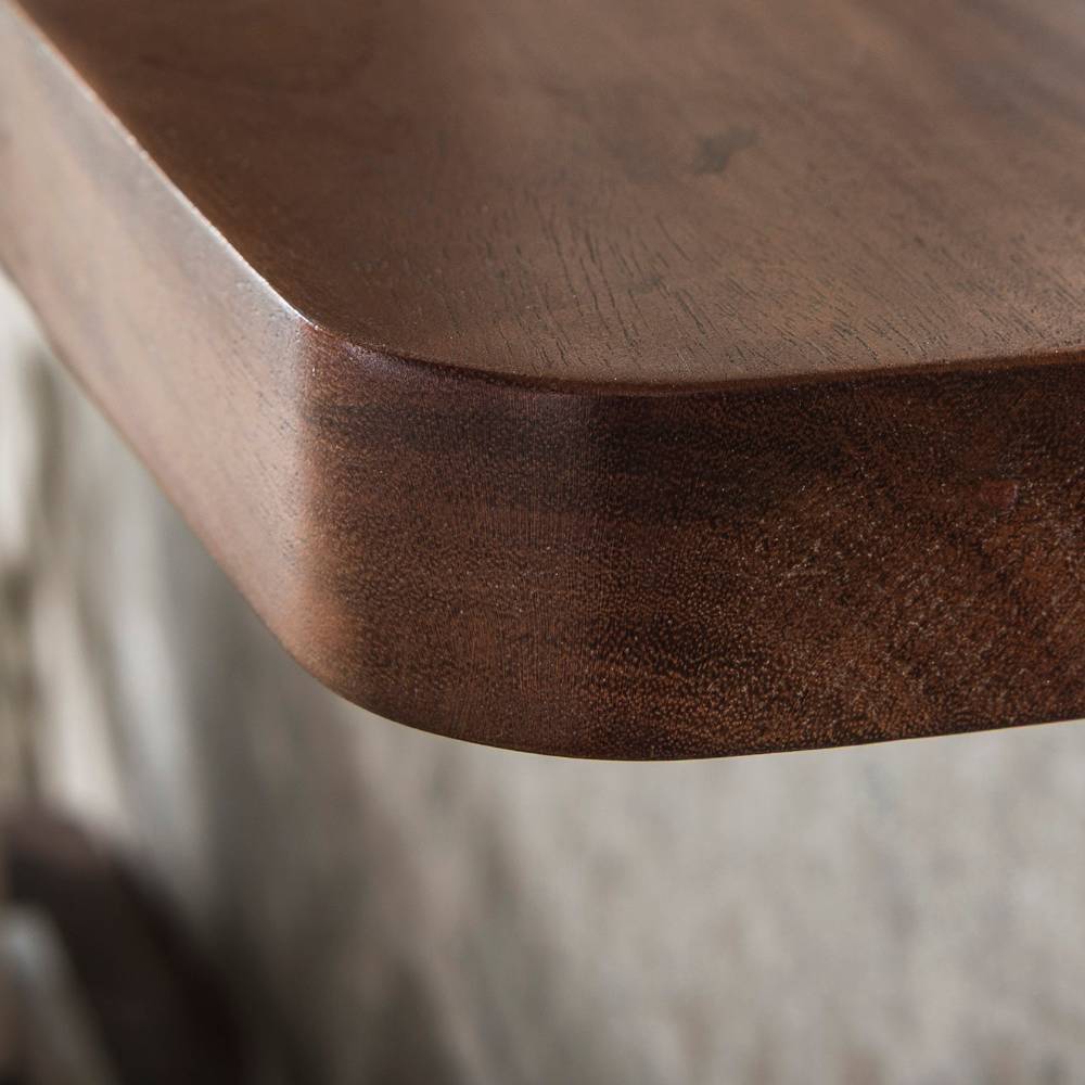 Wand Regal Odrato aus Akazie Massivholz 90 cm breit