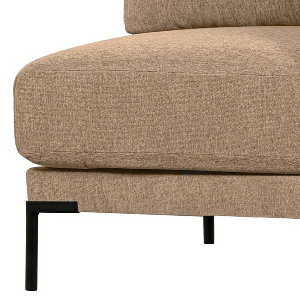 Modulsofa Dessina in Champagner aus Chenillegewebe