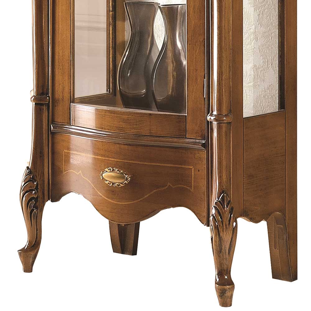 Wohnzimmer Vitrinenschrank Savolina in italienischem Stil barocke Form