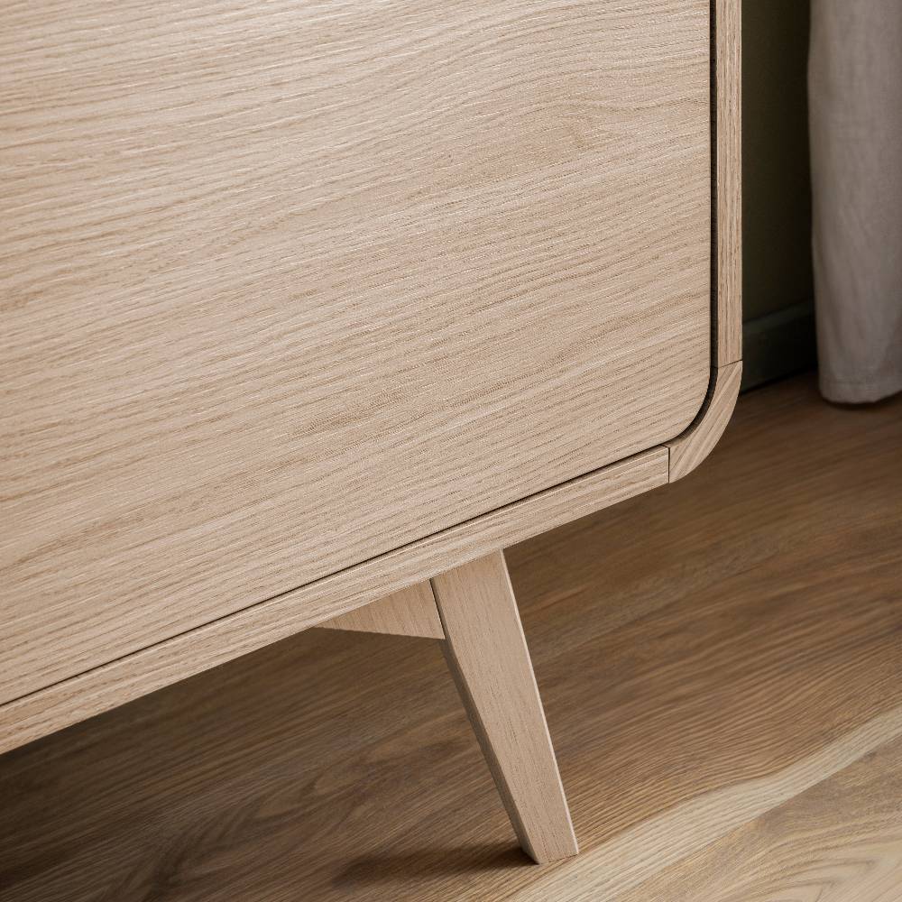Sideboard Snake im Skandi Design mit drei Schubladen