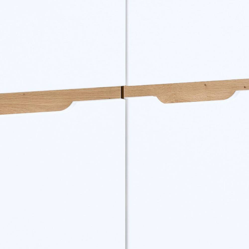 Ordnerschrank Mariocavo in Weiß 75 cm breit