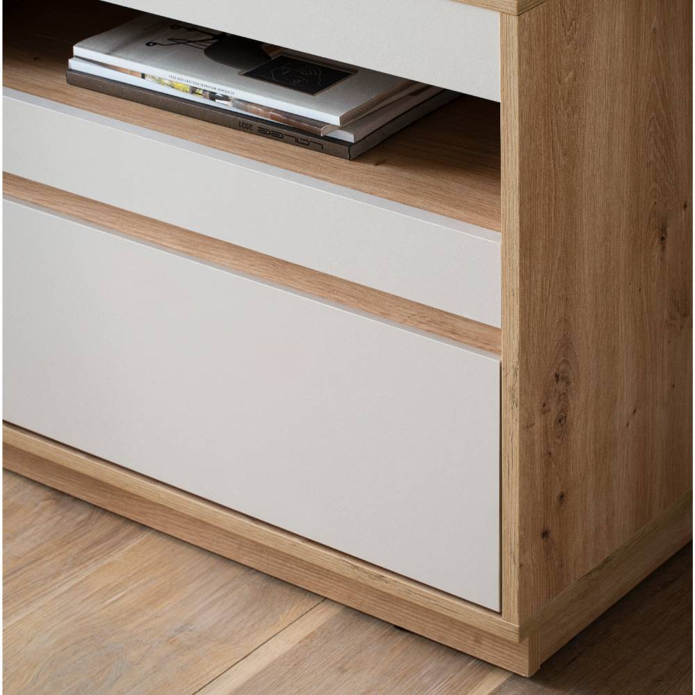 TV Board Ikba mit drei Schubladen 202 cm breit