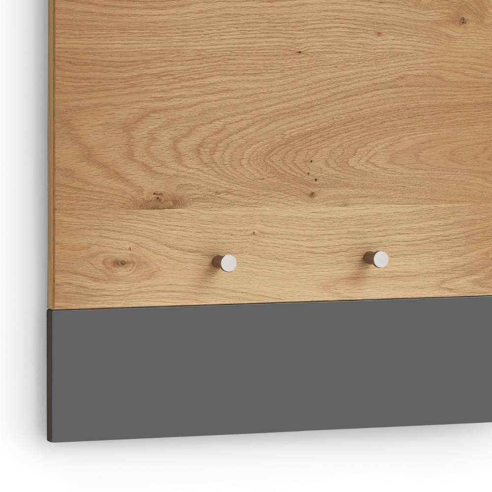 Wandgarderobe Pavia Made in Germany mit durchgehender Rückwand