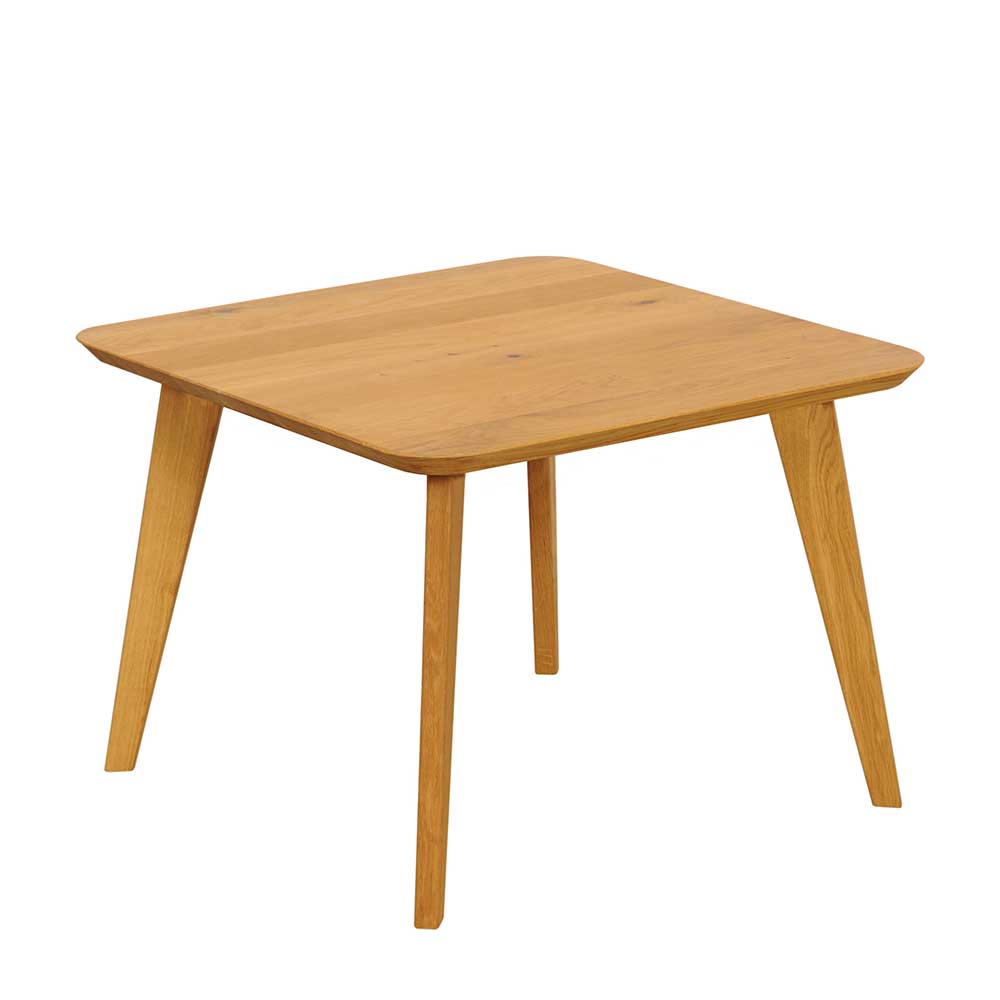 Sofatisch Purista aus Wildeiche Massivholz 65 cm breit