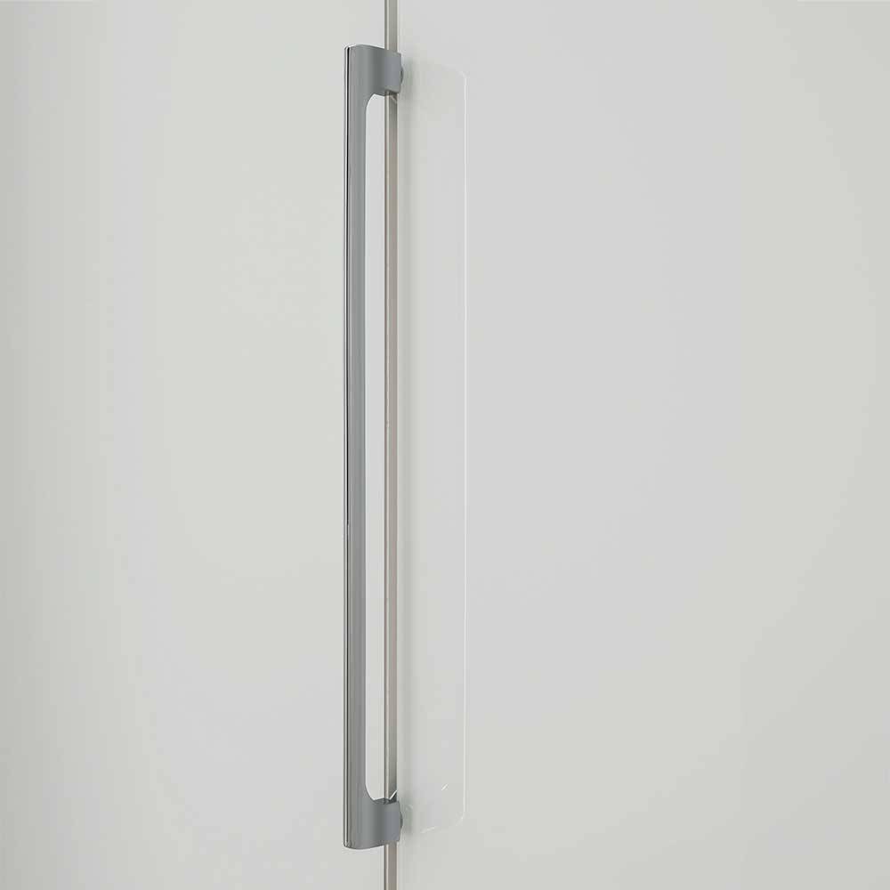 Falttürenkleiderschrank Kandu 200 cm breit mit Metallgriffen