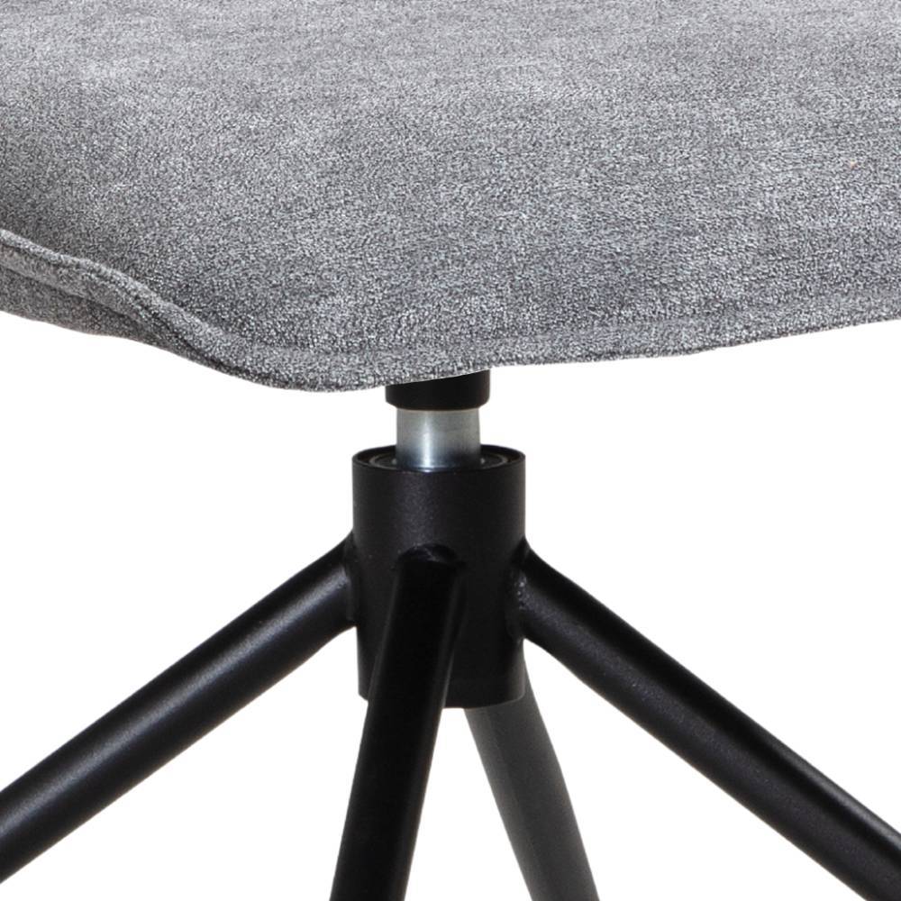 Stuhl Esszimmer Cementa um 360 Grad drehbar mit hoher Rückenlehne (2er Set)