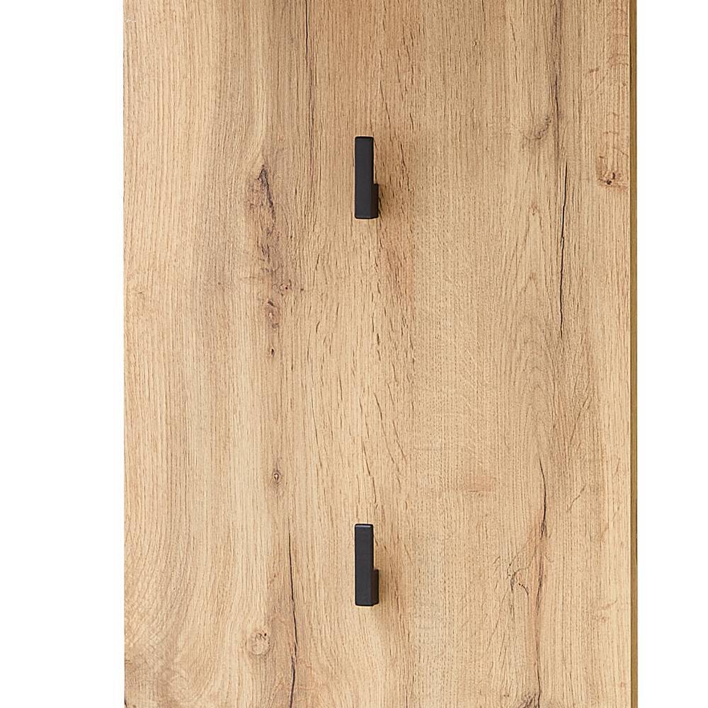 Wandgarderobe Alamo in Altholz Optik mit 4 Kleiderhaken