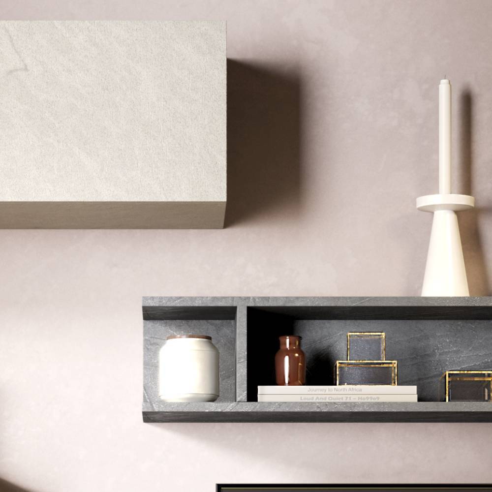 Anbauwand Bregina in modernem Design 260 cm breit (siebenteilig)