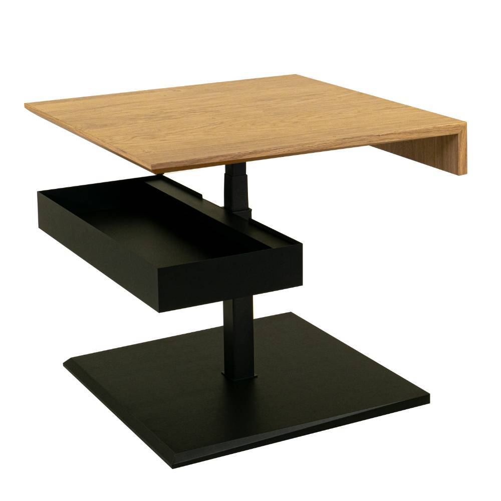 Wohnzimmer Tisch Bordeaux höhenverstellbar - 70 cm breit