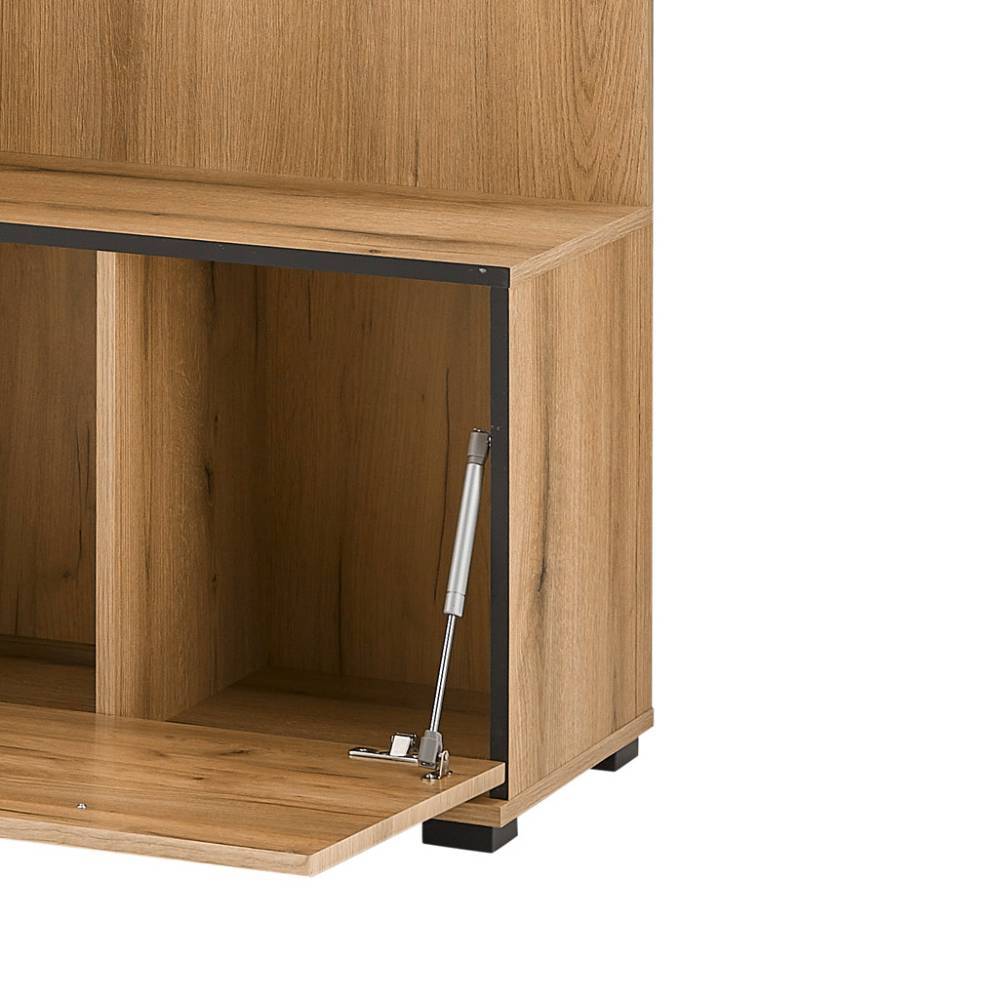 Kompakt Garderobe Nemphia in Eichefarben 111 cm breit