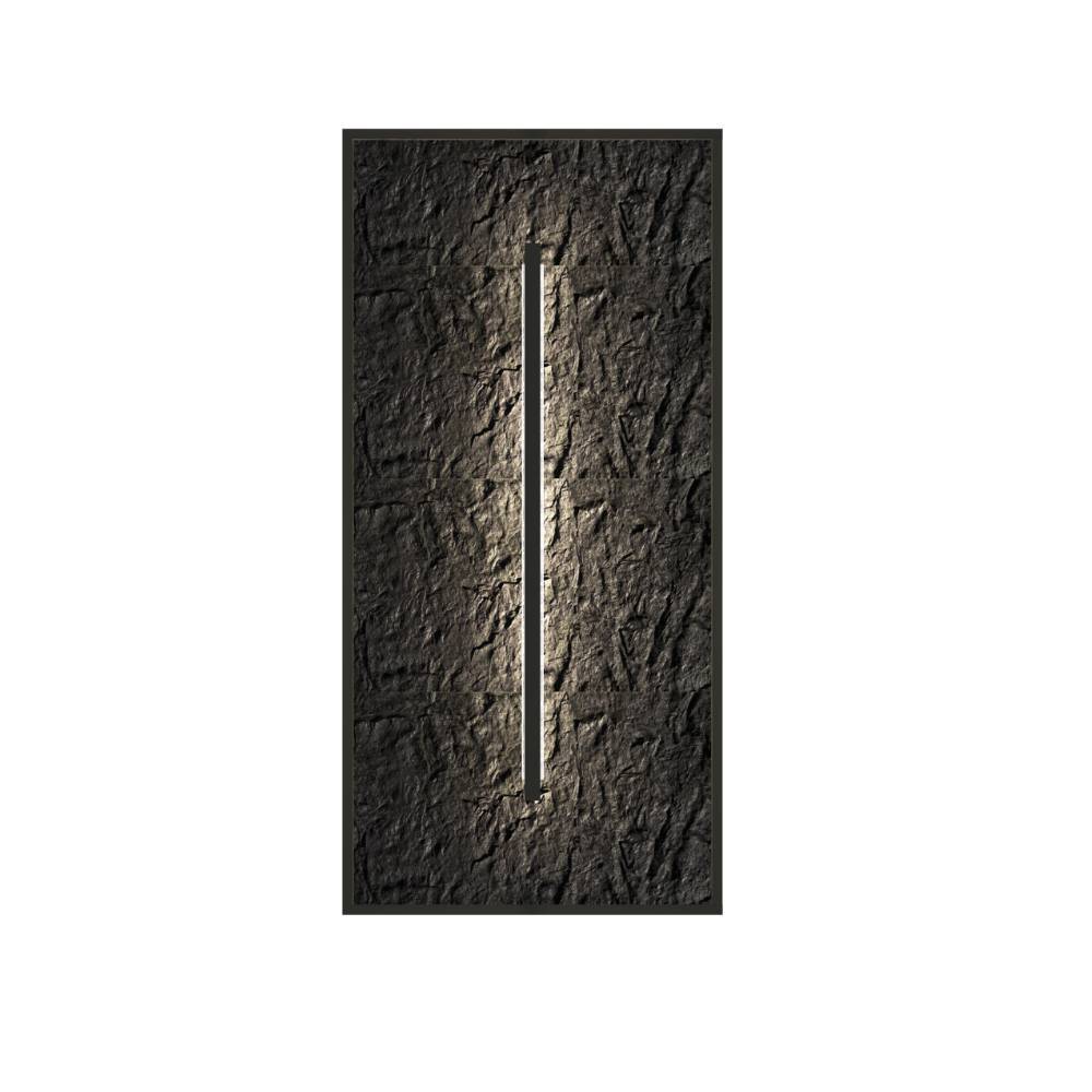 Wohnwand Massivholz Ostoro in Wildeiche Bianco 225 cm hoch (dreiteilig)