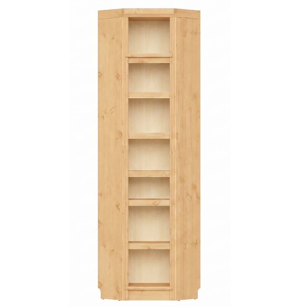 Eck Regal Claros 220 cm hoch aus Kiefer Massivholz