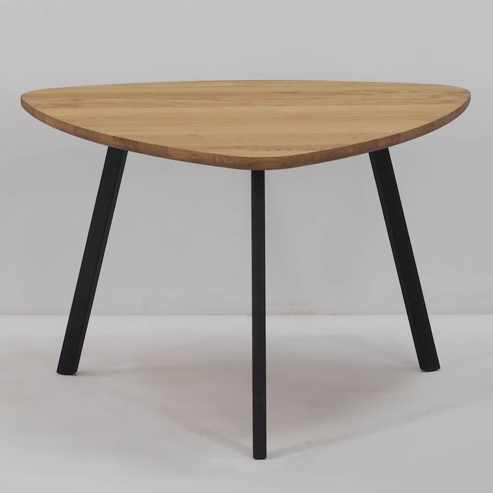 Beistelltisch Sofa Lowellsa aus Eiche Massivholz in Wankelform