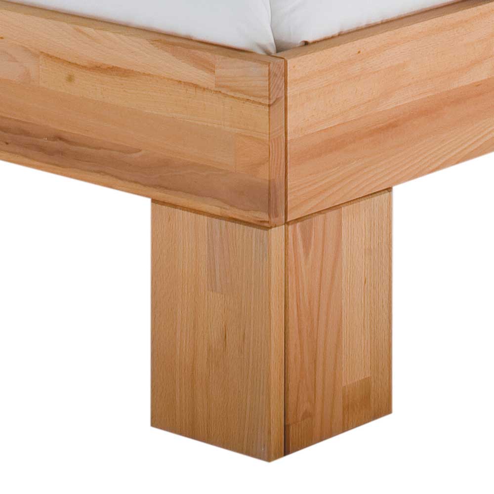 Bett Turena aus Kernbuche Massivholz
