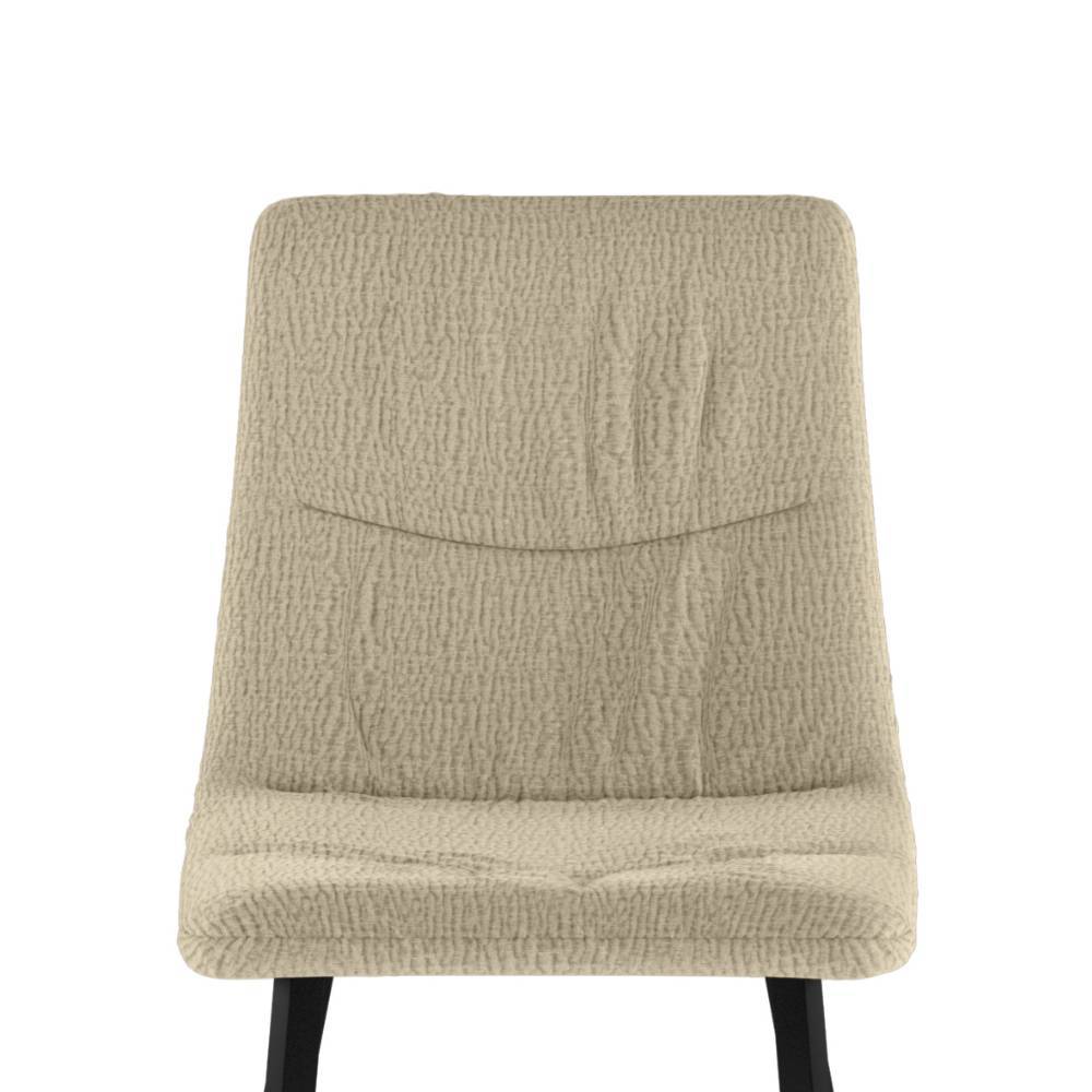 Esszimmerstuhl Madhu in Beige aus Strukturstoff (4er Set)