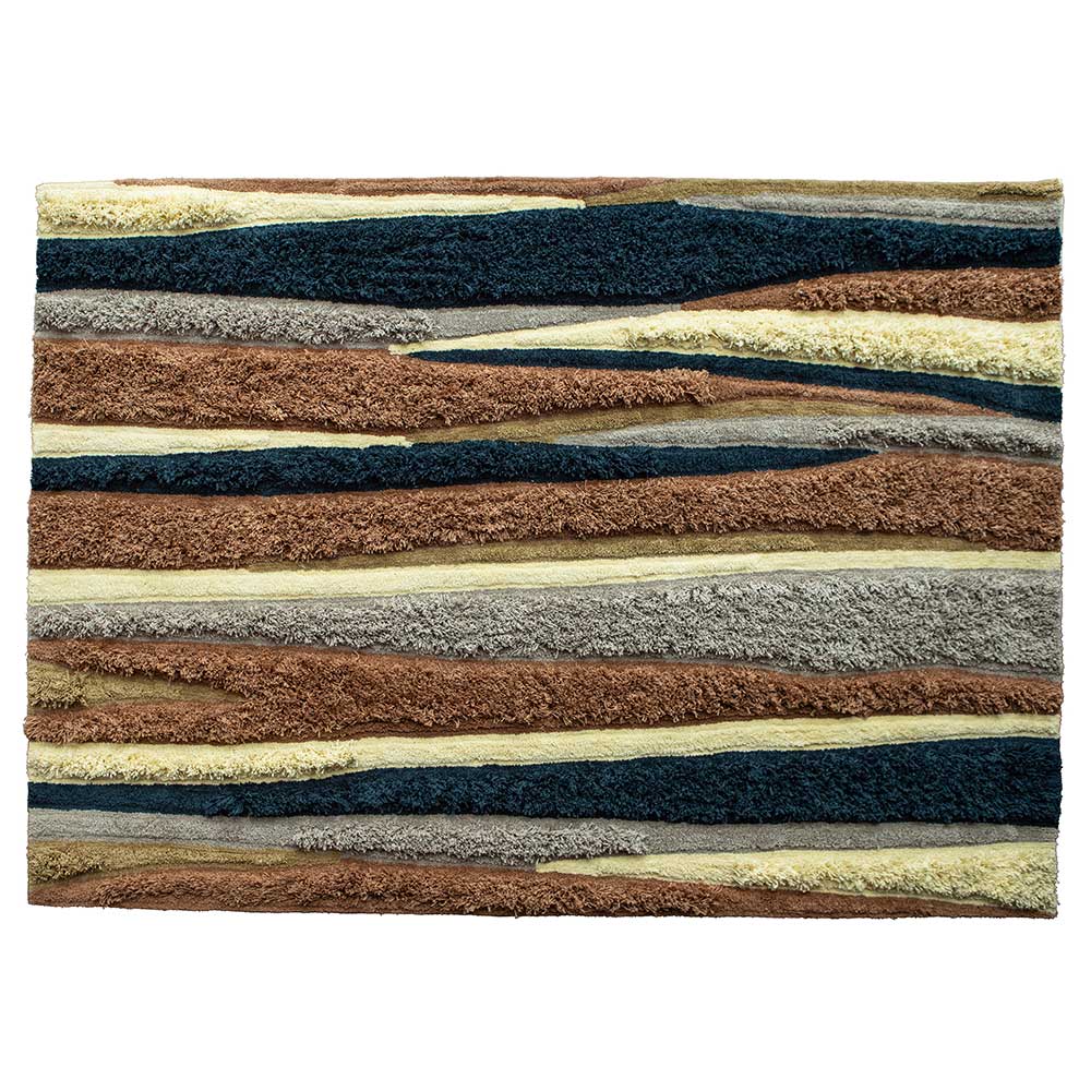 Struktur Teppich Imonasa mehrfarbig im Skandi Design