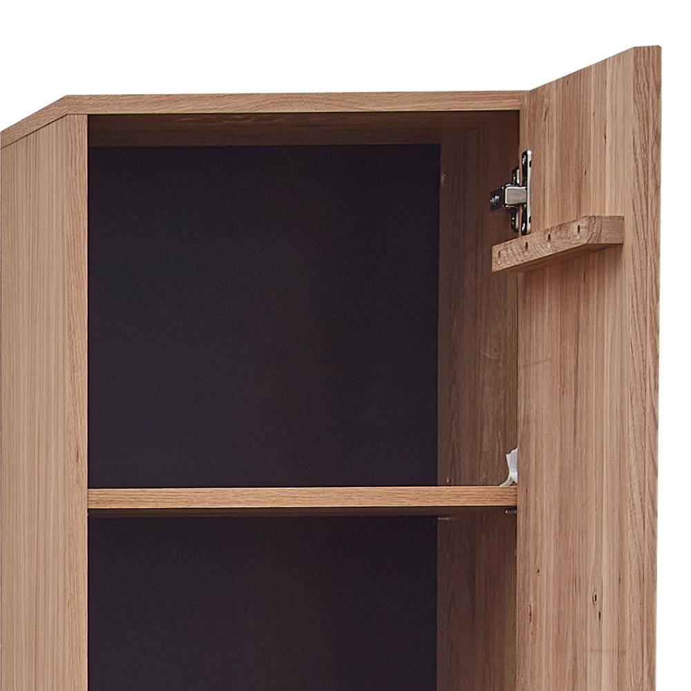 Anbauwand Emly in Wildeiche Bianco 203 cm hoch (dreiteilig)