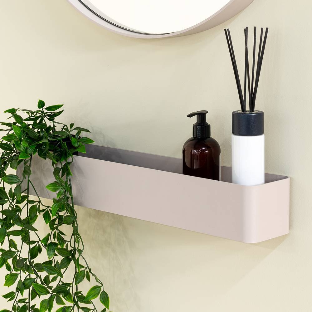 Wandboard Brown in Taupe aus Stahl