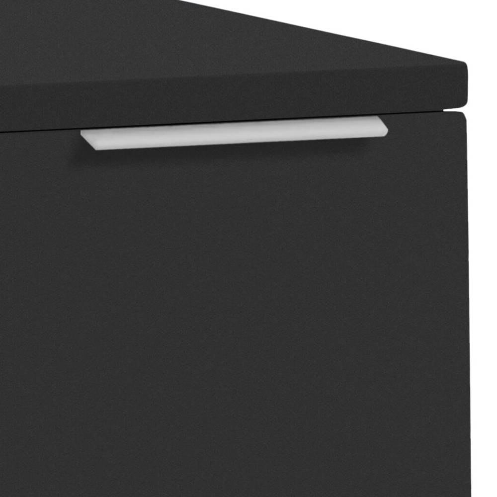 Schrank Cloenra in Anthrazit mit Metallgriff