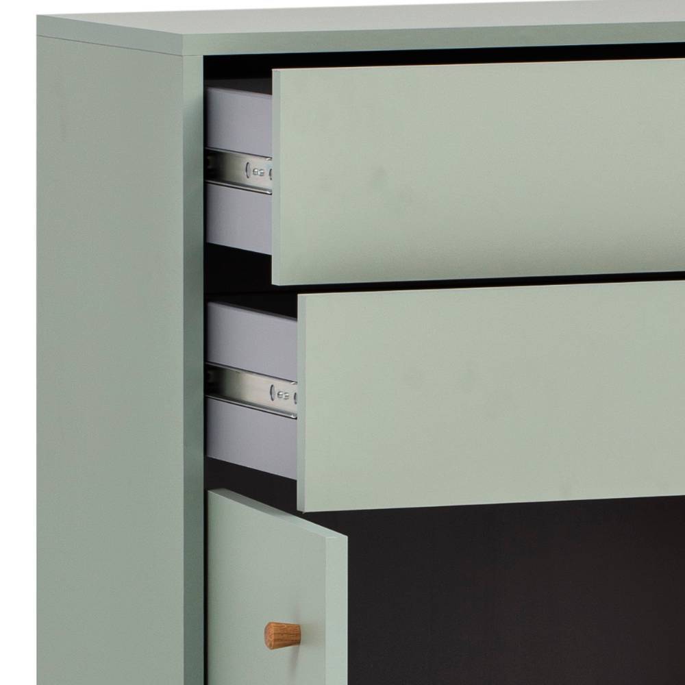 Badezimmerschrank Zytona im Skandi Design mit zwei Schubladen