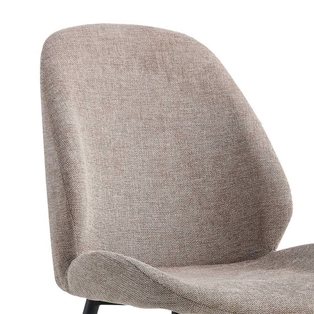 Polsterstuhl Jimothy aus Webstoff im Skandi Design (2er Set)