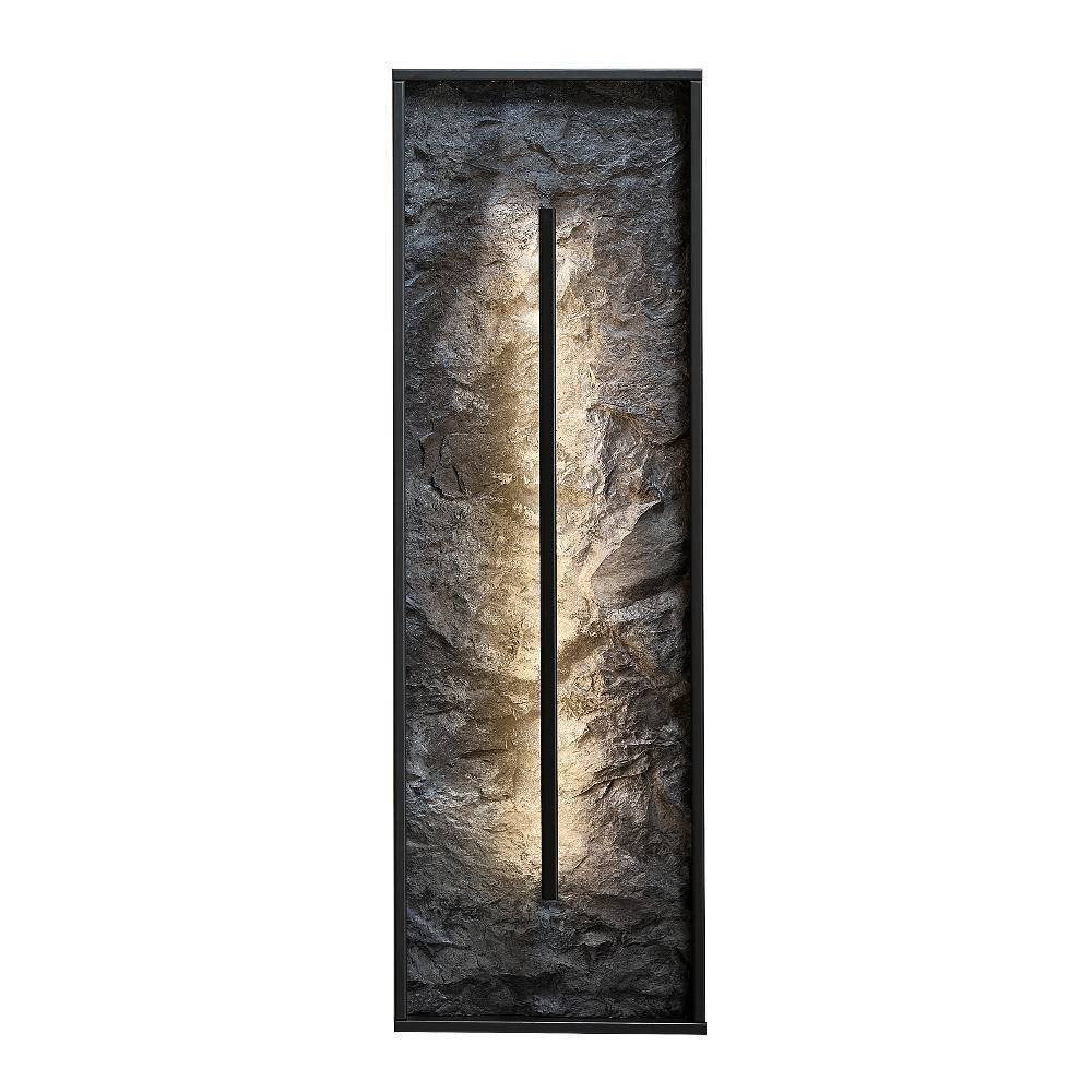 Wohnwand Holz Ostoro in Wildeiche Bianco und modernem Design (dreiteilig)