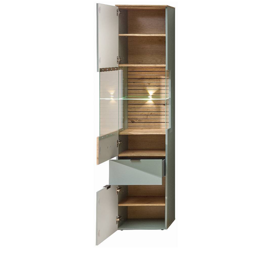 Stauraumvitrine Ilitalcon mit LED Beleuchtung in modernem Design