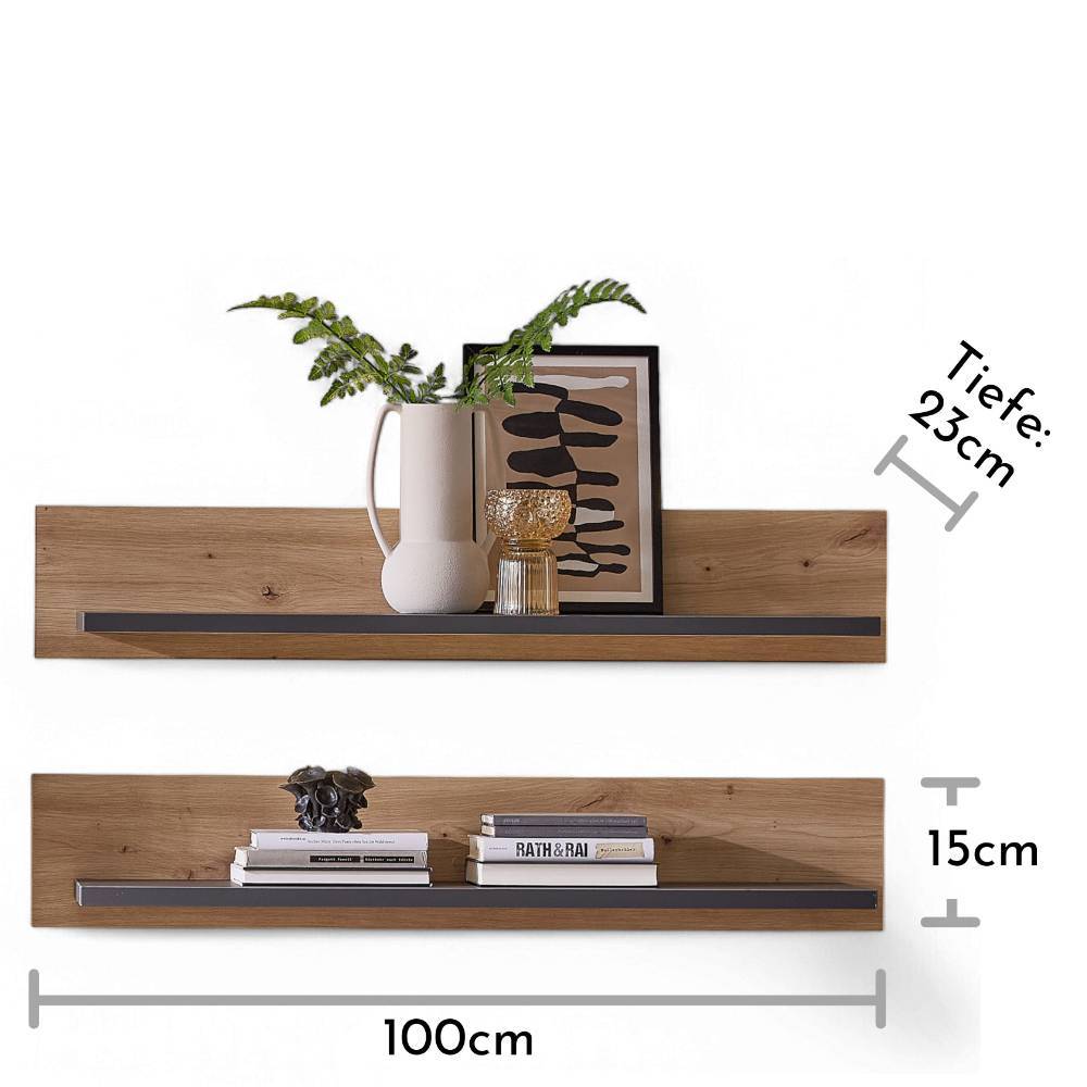 Wandregale Roady im 2er Set in modernem Design (2er Set)
