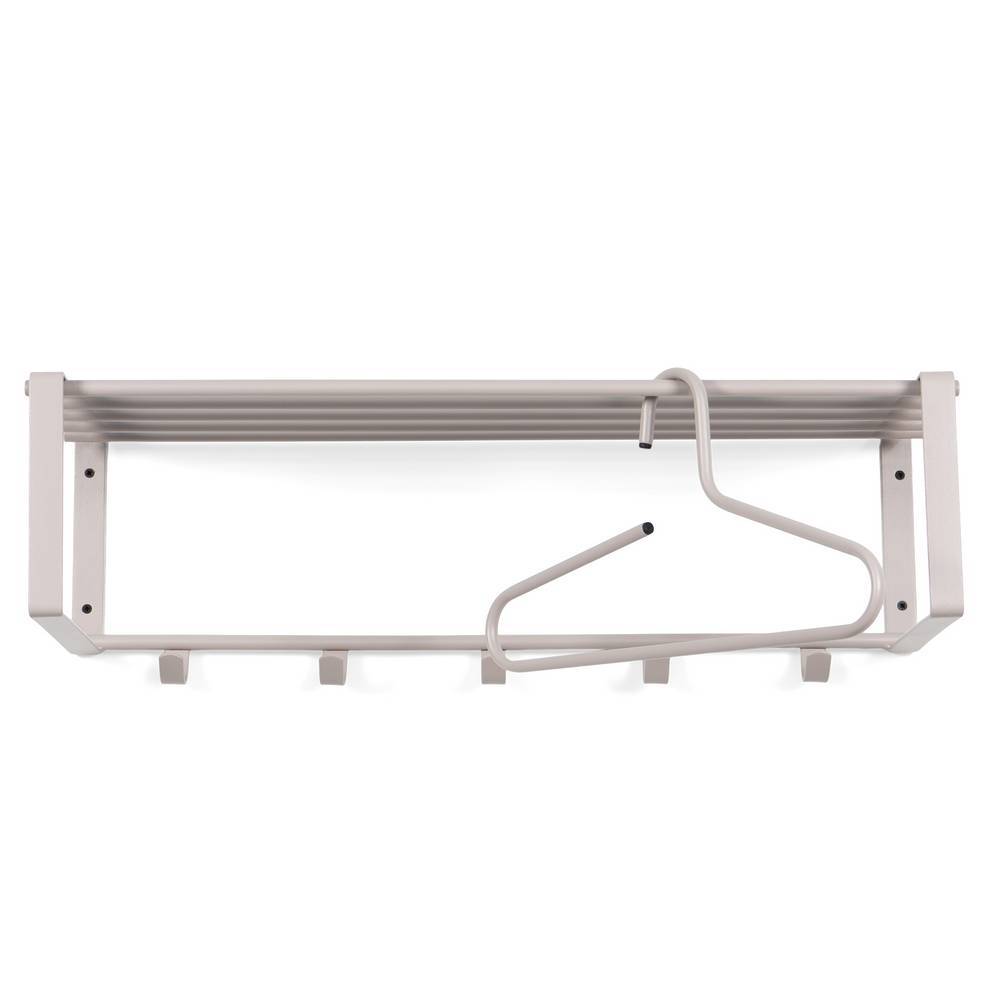 Wandgarderobe Smidan aus Stahl mit Hutablage aus Metall