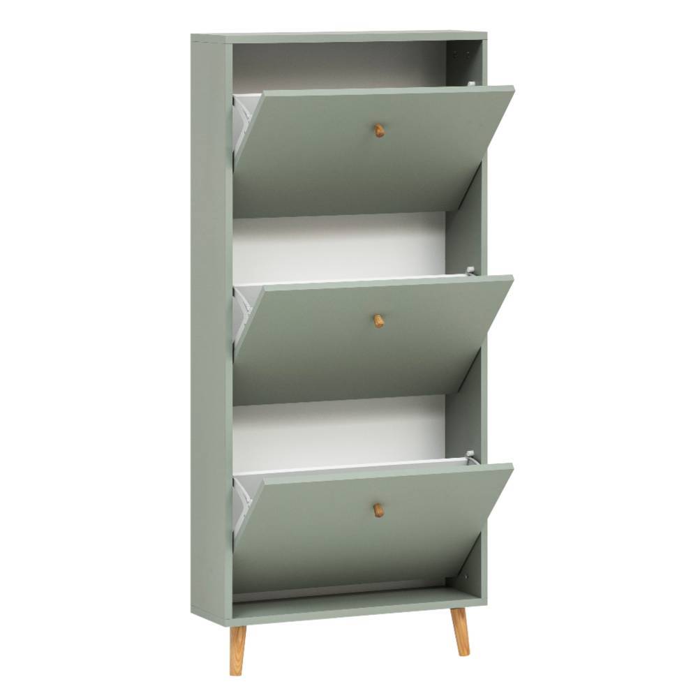 Schuhschrank Zytona im Skandi Design 20 cm tief
