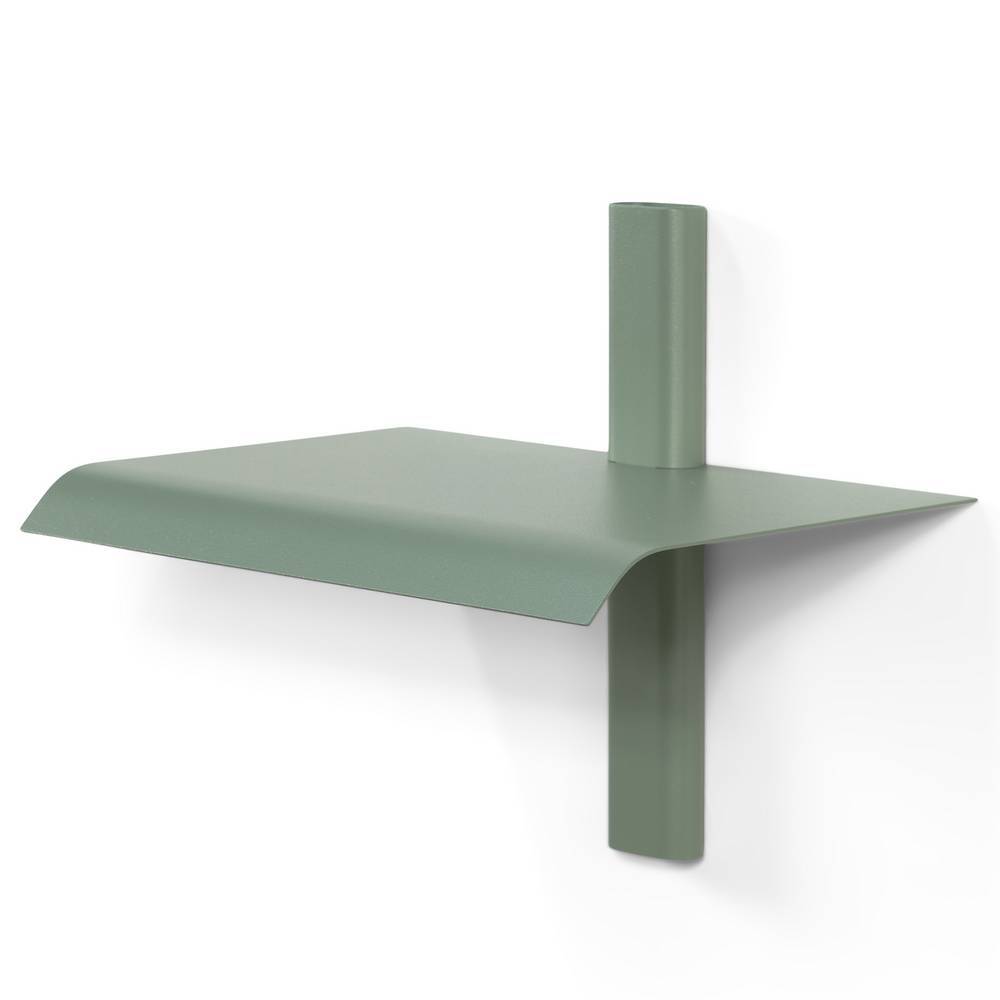 Metall Wandboard Livorno in Graugrün und modernem Design