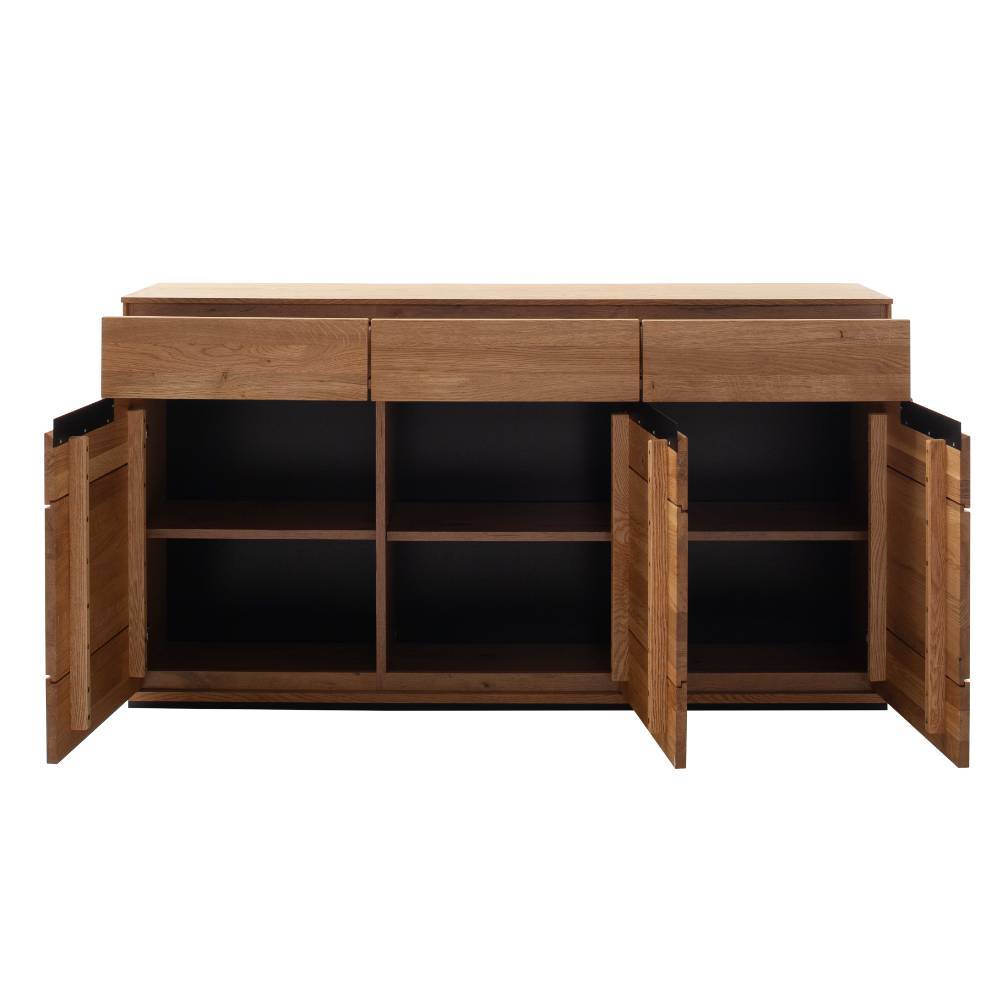 Sideboard Sisam in Wildeichefarben 153 cm breit