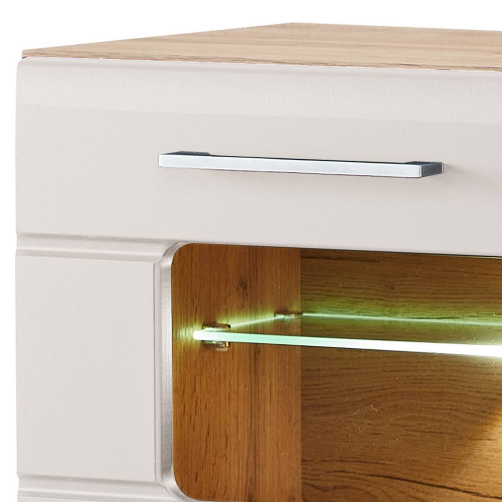 Barschrank Zandravo mit Platz für 8 Flaschen in Grau matt