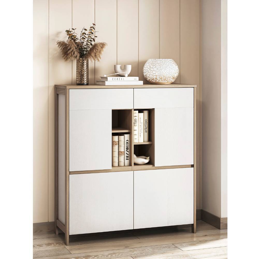 Wohnwand Labrassa vierteilig im Skandi Design (vierteilig)
