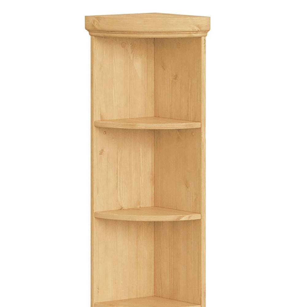 Eckbücherregal Claros in Kieferfarben im Landhausstil