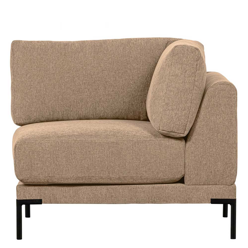 Modulsofa Dessina in Champagner aus Chenillegewebe