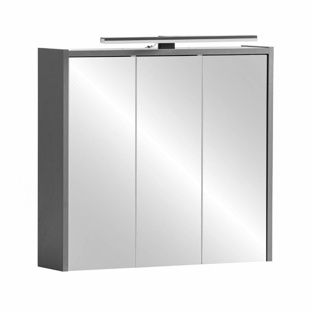 Spiegelschrank Bennus in Anthrazit für die Wandmontage