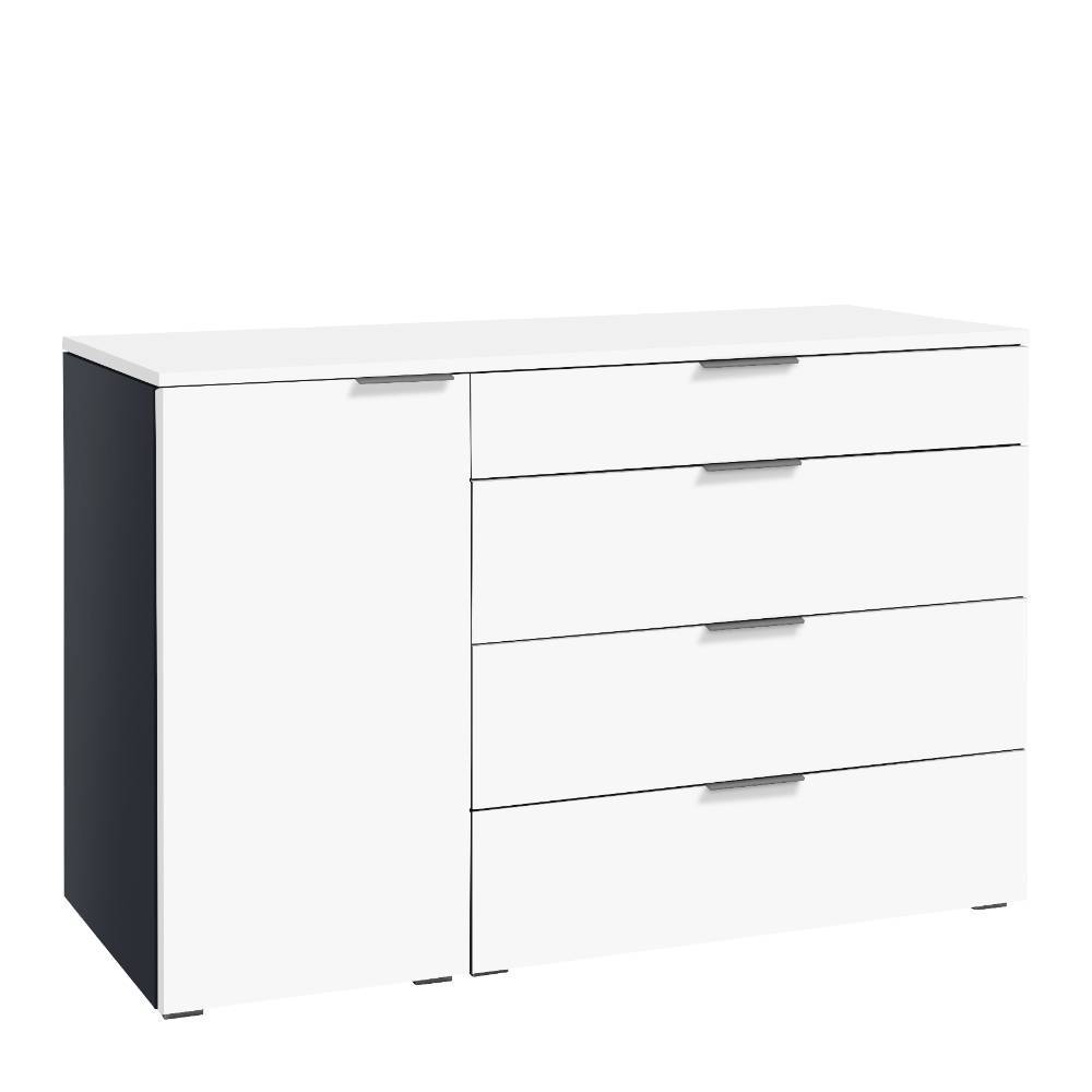 Kommode Benadetta in modernem Design mit Metallgriffen