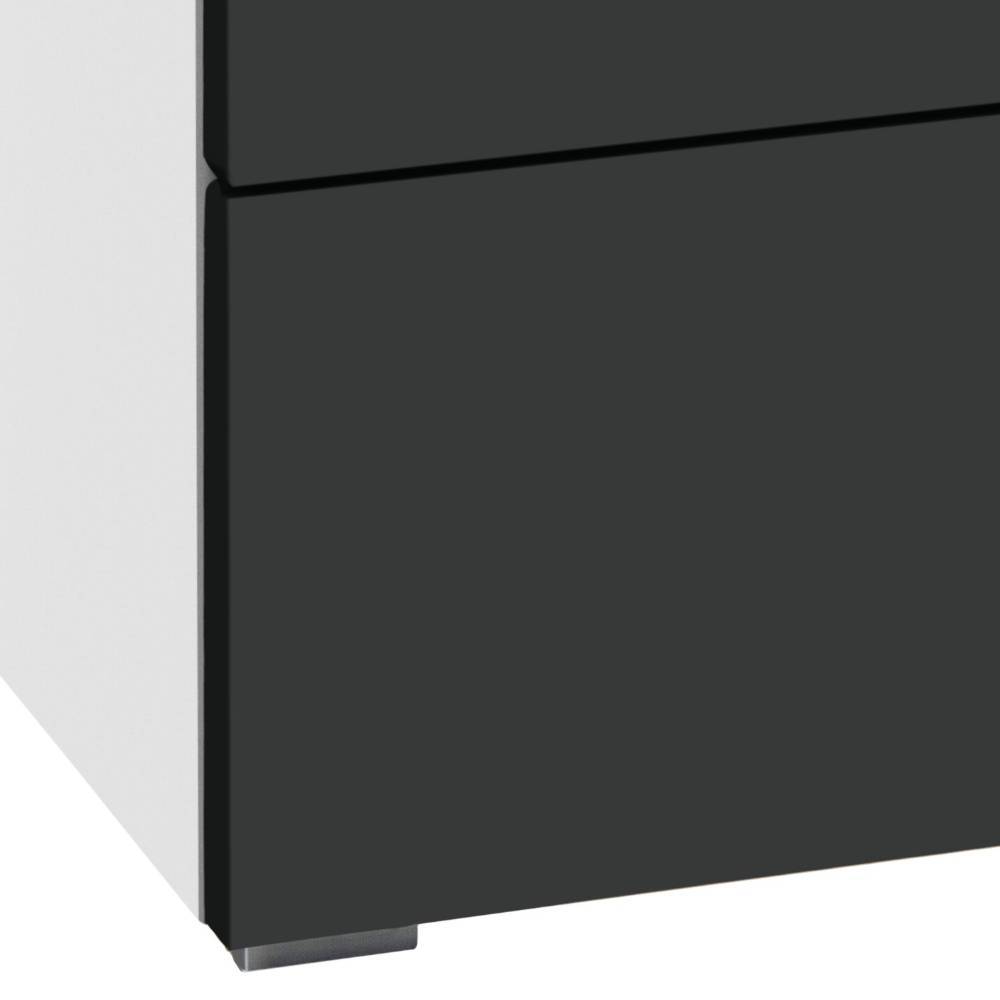 Schubladenkommode Casahan in modernem Design mit Metallgriffen