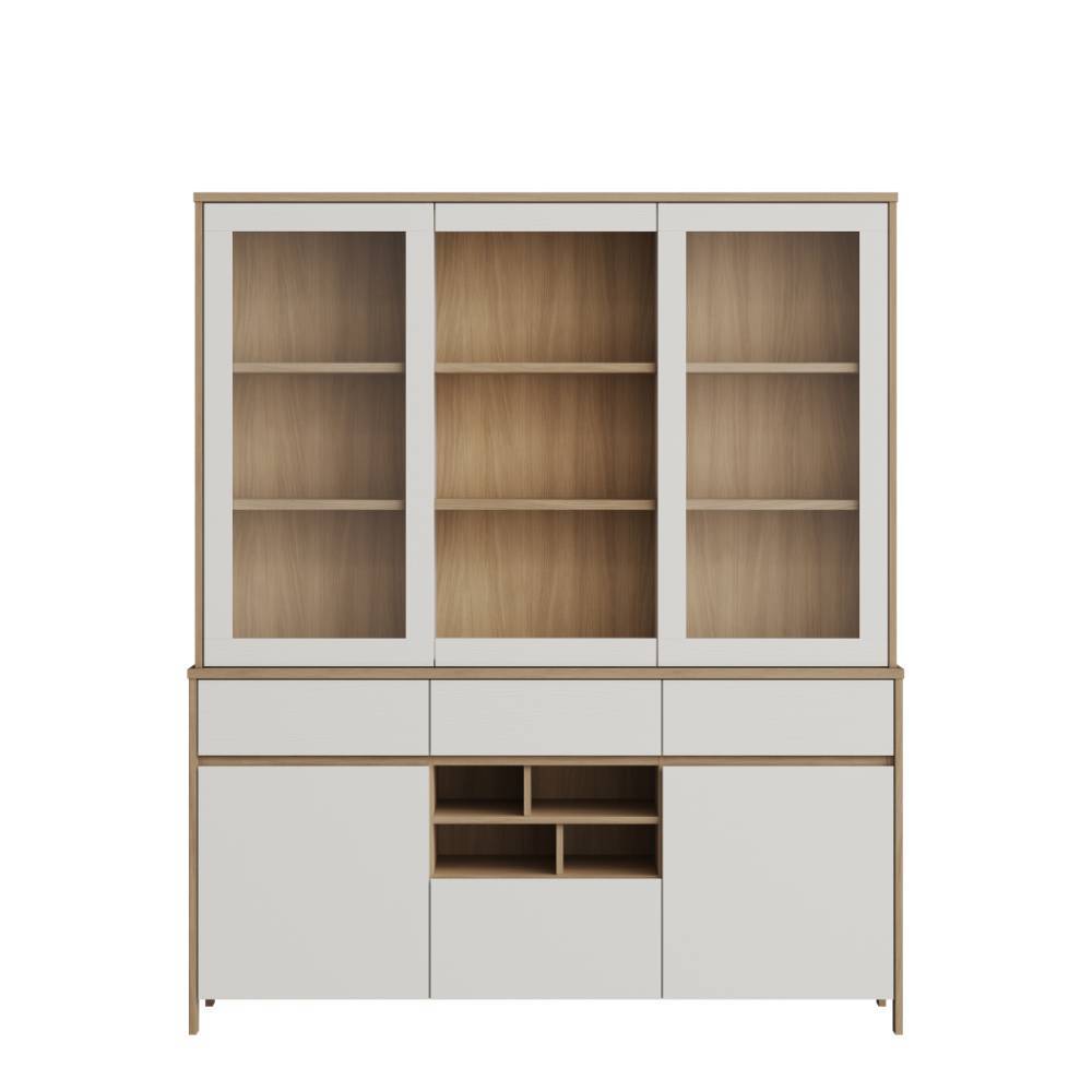 Buffetvitrine Labrassa mit drei Schubladen 164 cm breit