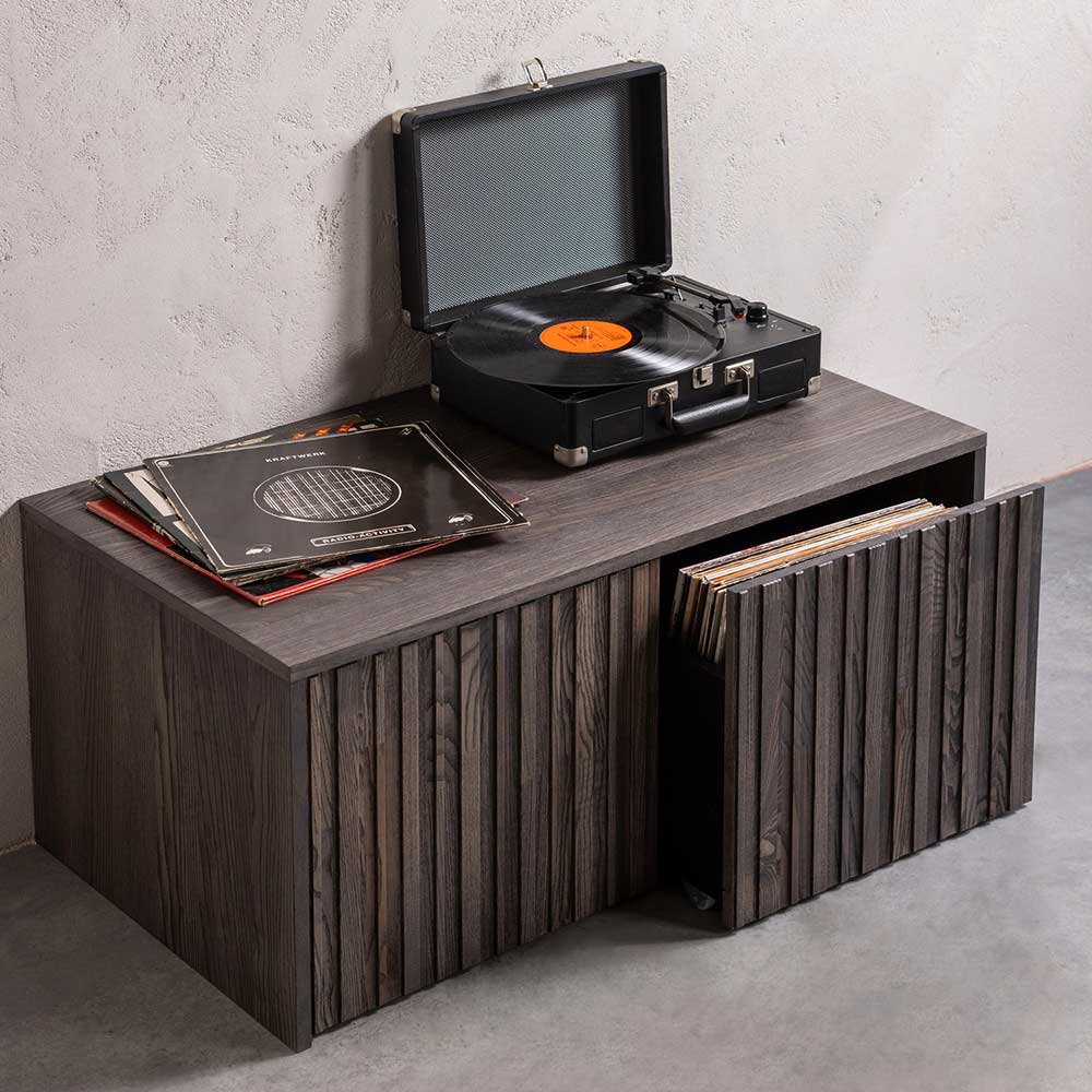 TV Board Foliage im Skandi Design in Esche dunkel