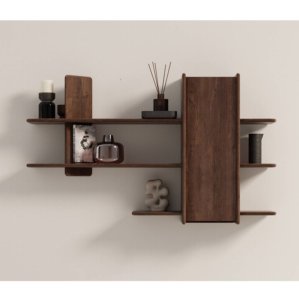 Wandhängeregal Guaran aus Eiche Massivholz im Skandi Design