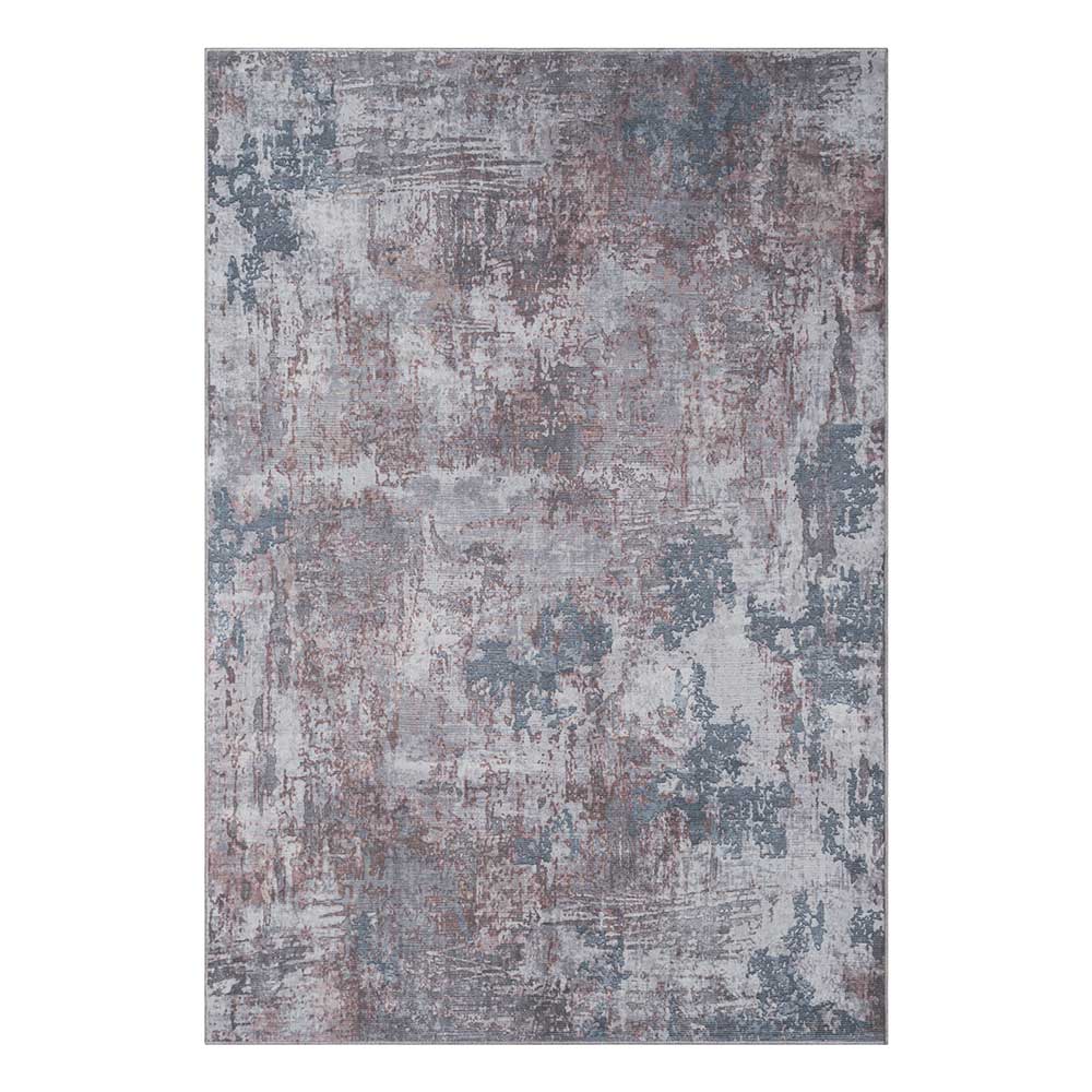 Teppich Blau Terracotta Sirius - Kurzflor in modernem Design
