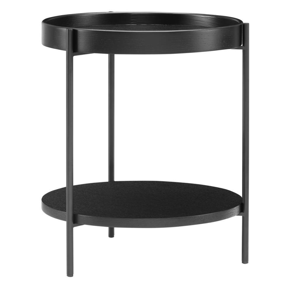 Beistelltisch Sofa Nurez in Schwarz 49 cm hoch