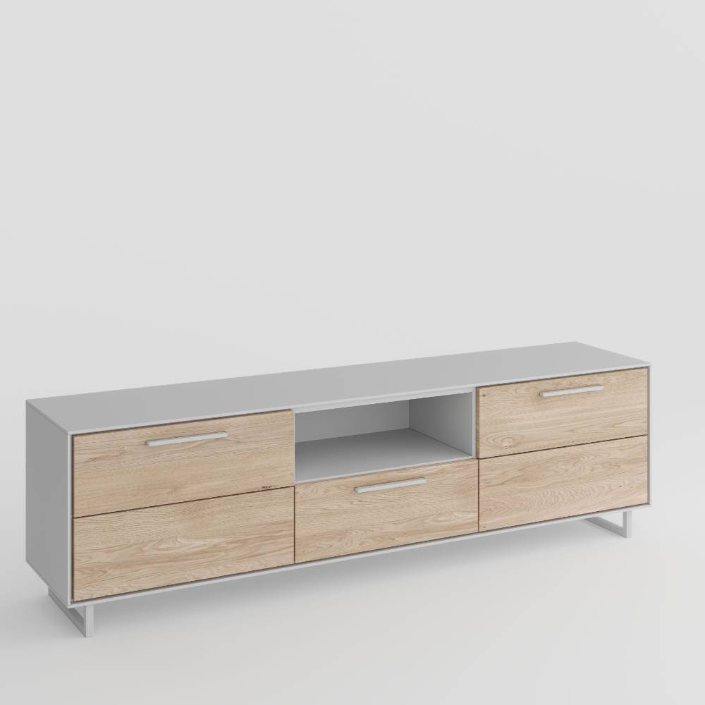 TV Board Fortlanda mit einem offenen Gerätefach in modernem Design