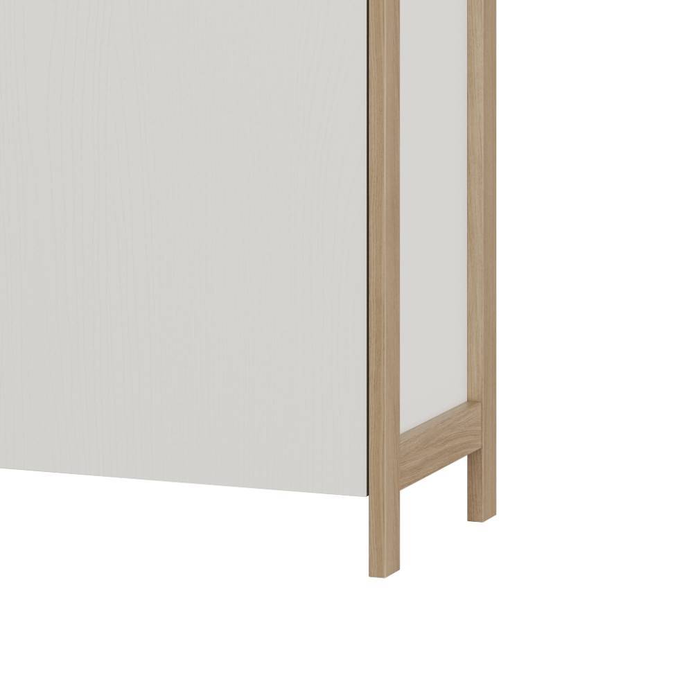 Büromöbel Komplettset Labrassa im Skandi Design melaminbeschichtet (dreiteilig)
