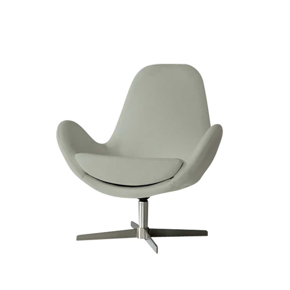 Design Sessel Classico in Grau drehbar