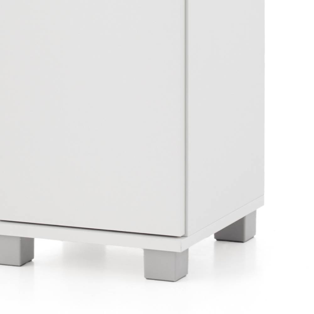 Bad Hochschrank Nano 30 cm breit mit zwei offenen Fächern