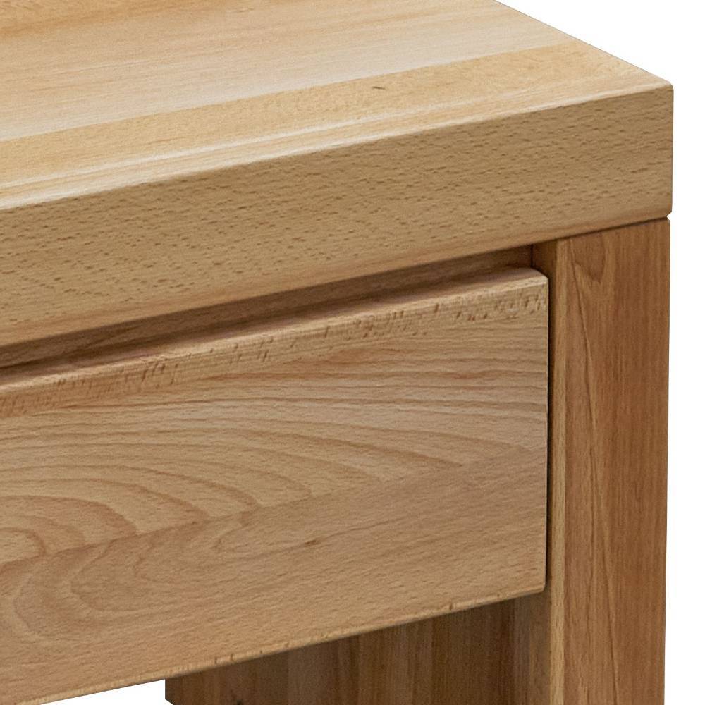 Nachttisch Mattys aus Buche Massivholz mit einer Schublade
